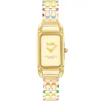 在飛比找momo購物網優惠-【COACH】Cadie 長方形C字錶帶女錶-17.5 x 