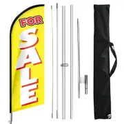 For Sale Real Estate Feather Flag with Pole Kit and Ground Stake 11FT, For Sa...