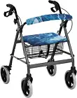 Rollator Walker Seat Covers for Seniors Deep Blue Marble Universal Rollator Walk