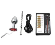 Electro E-Stim Pulse Shocking Host 3 Size Metal Plug Therapy Device Set BDSM
