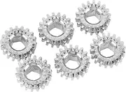 Generic Guitar Tuner Peg Gears Metal Hex Hole Gear String Button Gear 6PCS Folk Classic Electric Guitars (Silver)