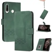 For Huawei P Smart Z Cubic Skin Feel Flip Leather Phone Case