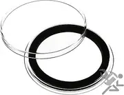 Air-Tite (20) 38mm Black Ring Coin Holder Capsules for American Silver Dollars and 1oz Silver Commemoratives