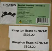 Kingston Brass KS7025AX English Country 2-Handle Wall Mount Roman Tub Faucet Oil