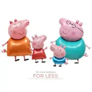 Peppa Pig Family Balloons Set Kids Birthday Party Decor 4pcs Set