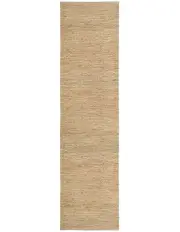 [Miss Amara] Raven Braided Jute Runner Rug in Natural Tan