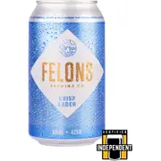 Felons Crisp Lager Can 355mL