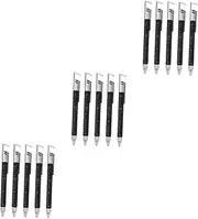VILLFUL 3sets Multi Function Tool Pens Ballpoint Pens with Screwdriver Ruler Level Gauge and Clip for Portable Use for DIY Projects Home and Office 5pcs*3