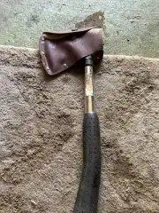 -Vintage Forged Steel Hatchet Camping Axe Japan