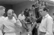 Stirling Moss and Jim Clark Formula One 1961 Old Racing Photo