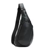 Men Leather Sling Chest Back Day Pack Travel Cross Body Messenger Shoulder Bag