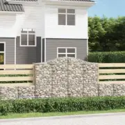 NNEVL Arched Gabion Basket 200x50x140/160 cm Galvanised Iron