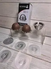 Stainless Steel Refillable Coffee Pod Compatible for Nespresso Compatible With
