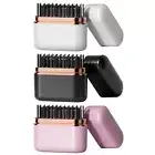 1*Mini Cordless Hair Straightener Brush Portable Straightening Brush for Travel