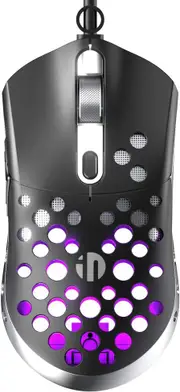 INPHIC Wired Gaming Mouse, RGB Breather Lights Computer Mouse, 8200DPI & 6 Macro Programmable Buttons High Sensitivity Professional Gaming Mouse for PC Laptop, Windows/Mac OS, Hollow Breathable