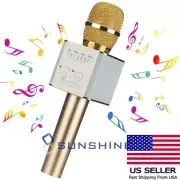KTV Handheld Wireless Microphone Karaoke Bluetooth Stereo USB Player Speaker