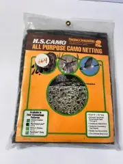 Camouflage Netting H.S. CAMO 4.5' x 15' real tree leaf usa made ~NEW~