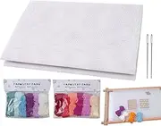 Blank Needlepoint Canvas Sheets, Precise Needlepoint Kit, Needlepoint Canvas for Creating Bookmarks Coasters Tissue Boxes Wall Decorations