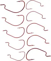Generic 1Set Fishing Hook Sturdy High Carbon Steel Circle Hooks for Freshwater Saltwater Fishing Includes Durable Anchors Barbed Designs for Increased Catching Rate