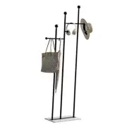 Standing Coat Rack with Marble Base Heavy Duty Clothes Hanger Rack Metal Coat