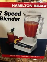 Vintage Hamilton Beach 722W 7 Speed Blender White New Old Stock