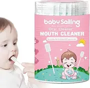 lyanny Baby Tongue Cleaner - Tongue Cleaner Skim Gauze | Flexible and Gentle Tongue Cleaner Skim Gauze, Comfortable and Portable Oral Tongue Gauze Gum Cleaner Stick for Tooth