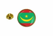 pins pin's flag national badge roundel circle mauritania