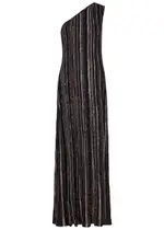 Missoni One-shoulder Embellished Fine-knit Maxi Dress - Multicoloured - 40 (UK8 / S) 40 (UK8 / S)