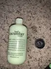 PHILOSOPHY BASIL CUCUMBER COOLER 3-IN-1 SHOWER GEL Shampoo Bubble Bath 6oz New