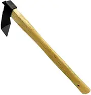 Jonoisax Carbon Steel Hand Hoe - Solid Mattock Pick Digging Hoe Agricultural Hoe Garden Rake Tool