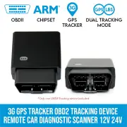 Elinz 3G GPS Tracker OBD2 Tracking Device Remote Car Diagnostic Scanner 12V 24V