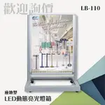 小猴子五金✨LED動態亮光燈箱-座地型 LB-110 看板 布告欄 指示牌 海報立牌 標示牌