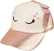[LEOMOSTE] Little Girls Cute Novelty Baseball Cap Sun Hat Adjustable Snapback Cap Trucker Hat for Sport Outdoors Travel
