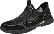 [JiuQing] Men's Sports Sandals Slip on Outdoor Travel Shoes Breathable Lightweight Summer Casual Shoes