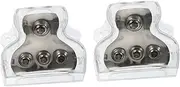 2-Piece Auto Car Audio Splitter Ground Distributor 1 Input 3 Outputs for 4/0 Gauge Wire 3-Way Car Distribution Block