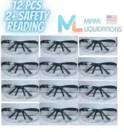 12 LOT Bifocal Safety Reading Glasses Clear Lens Reader ANSI Z87.1 Men Women