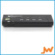 Serveredge 4-Port Slimline USB/VGA KVM Desktop Switch With Cables