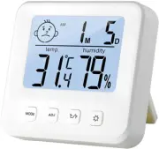 Digital Hygrometer Indoor Thermometer Room Thermometer and Humidity Gauge with T