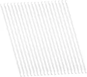 Angoily 20pcs Folder Hanging Sticker Office Accessories Metal Hanging Clip Hanging File Hardware Metal Hanging File Bars Wall Office Organizer Delicate Bills Holder File Racks White Iron