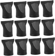 Vaguelly 12Pcs Hair Dryer Nozzle Heat Resistant Diffuser for Hair Dryers Durable Black Styling Attachments for Curls and Waves Enhance Shine and Reduce Damage