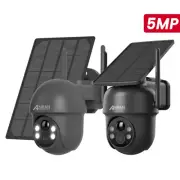 ANRAN 5MP Wireless Solar Camera WIFI Security Outdoor Battery PTZ CCTV Home Cam