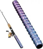 Fishing Rod Shrink Wrap,Gradient Waterproof Heat Shrink Wrap Tubing | 70-Inch Handle Insulation Waterproof Racket Handle Grip Sweat Absorbing Belt for Baseball Softball Ice Hockey Tennis Pisole