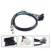 Mini SAS SFF-8088 26Pin to 4 X SAS SFF-8482 29 Pin with IDE Power Cable 2M