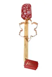 Holidays by Social Chef Cookie Cutter & Spatula - New - Red w/ Snowflakes