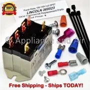 LINCOLN 369523 OEM Power Relay DPST 25A, 120V coil - SHIPS TODAY!
