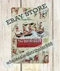 1950s Trader Vic's Outrigger Restaurant Ben Franklin Hotel Seattle metal tin