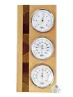 34cm Beech Weather Station With Thermometer Barometer & Hygrometer With Timber I