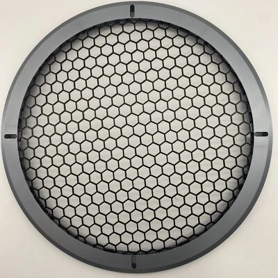 12" Full Metal Aluminum Speaker Cover Mesh Grill Car Audio DJ PA Honey Comb Gray