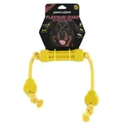 Paws & Claws Dog Toy 65cm Flavour-Bone Rubber Double Tugger Beef Flavoured YL