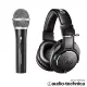 audio-technica 心型指向性動圈USB/XLR麥克風ATR2100XUSB+專業型監聽耳機ATHM20x